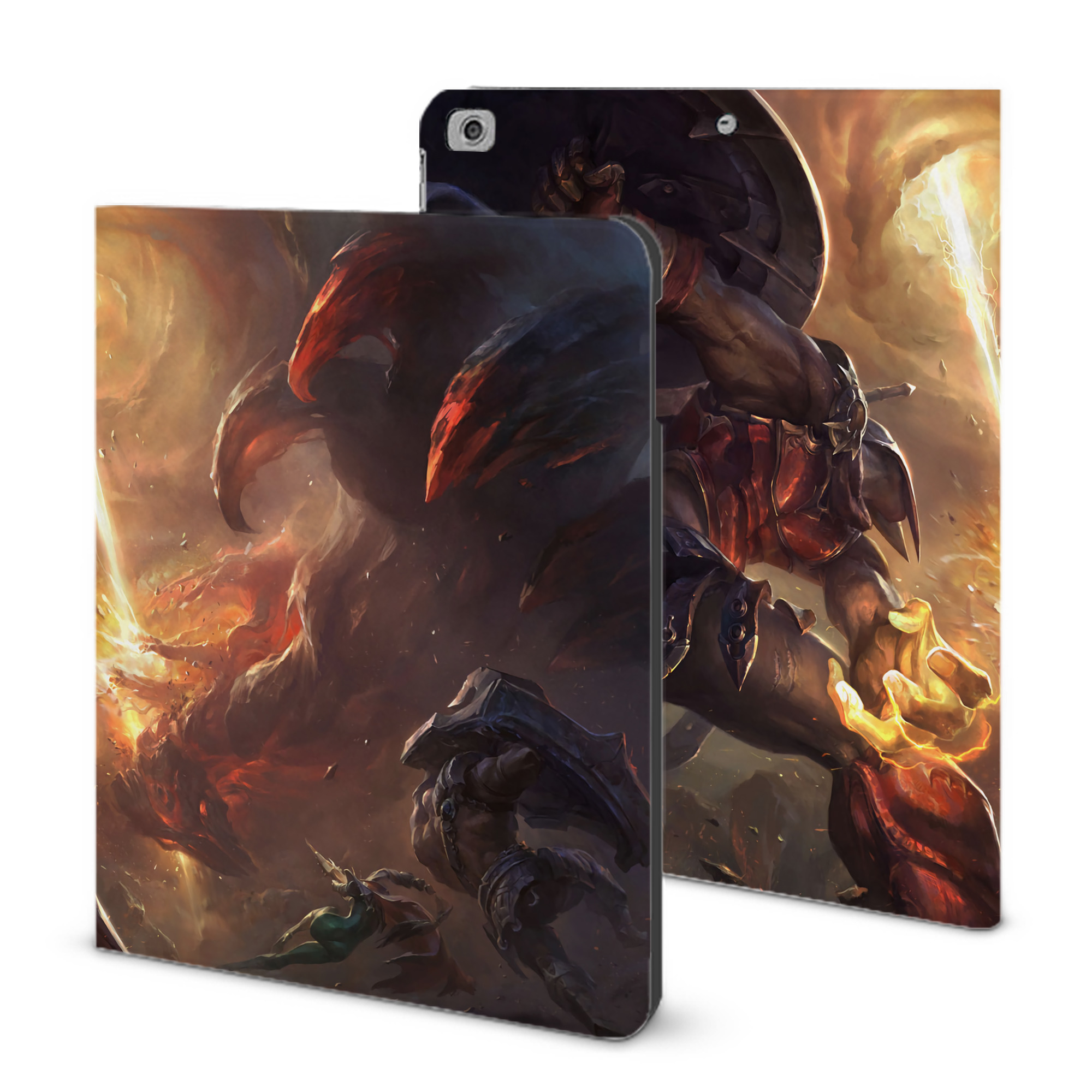（画像用） リーグ・オブ・レジェンド League of Legends LOL IPad ケース ブック型 PUレザー TPU 耐衝撃 軽量 薄型 ペン収納なし 全面保護 IPad 各モデル対応